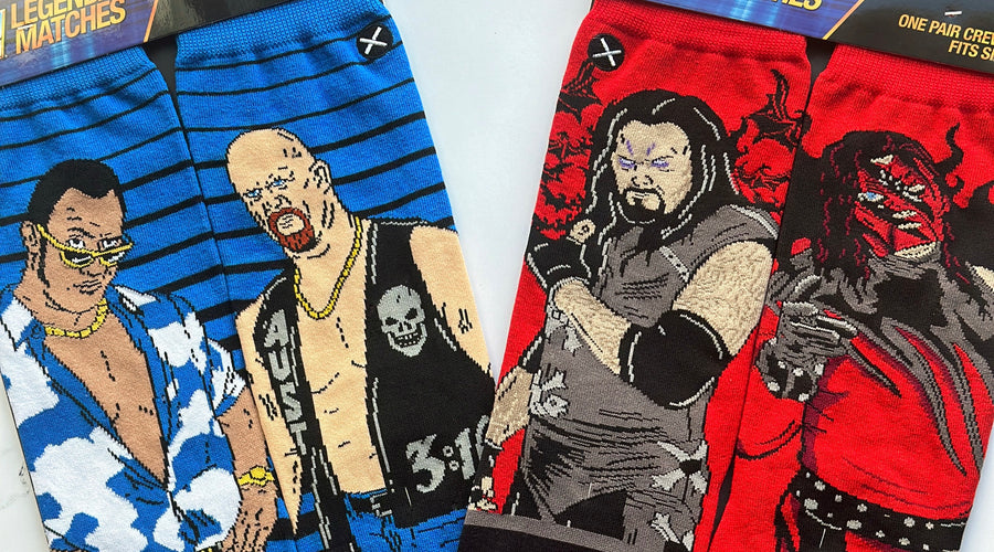 Gear Up for WrestleMania XL with Exclusive WWE Wrestling Socks from Banned Goods!